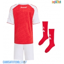 Camisa de time de futebol Arsenal Replicas 1º Equipamento Infantil 2025-26 Manga Curta (+ Calças curtas)